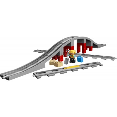 LEGO Duplo doplnky k vláčiku most s koľajnicami 